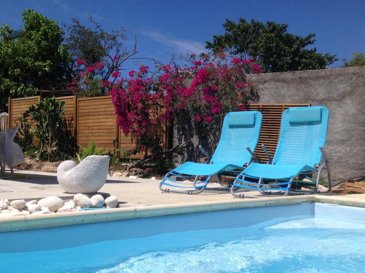 Chambre D'Hote Coeur-Coco Piscine Saint-Francois  Buitenkant foto